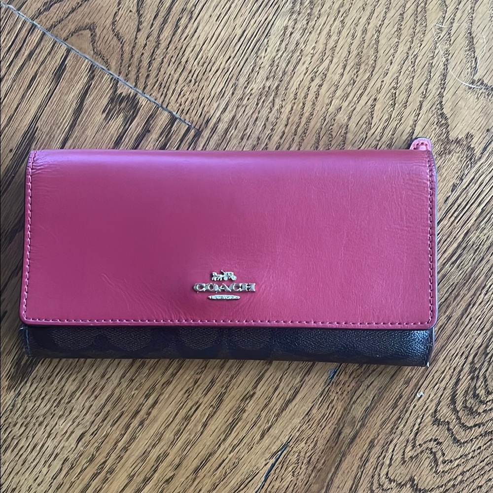 Classic Coach red wallet